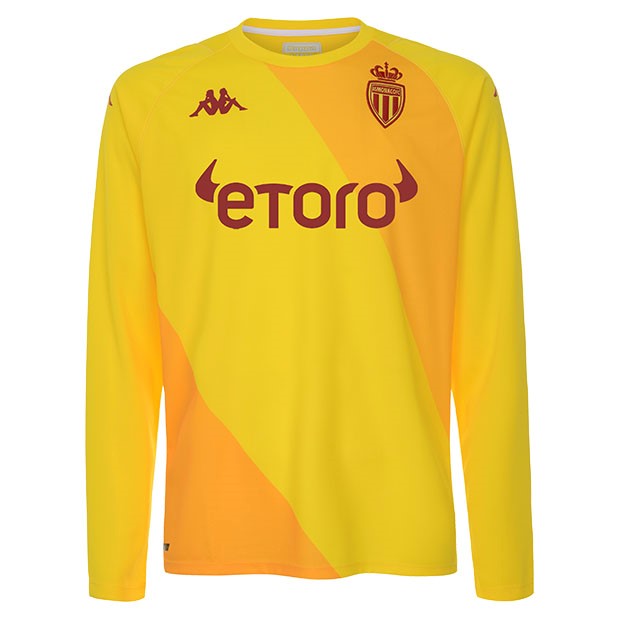 Tailandia Camiseta AS Monaco Portero 2021/22 Amarillo